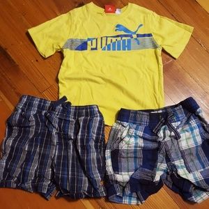 Shorts and Puma T shirt